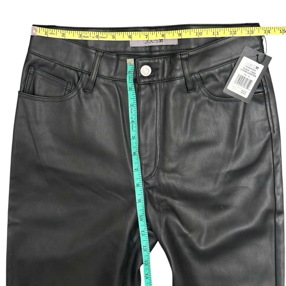 JOE’s Jeans Faux Leather Cropped Ankle Flare Bootcut Women Size 26 $218 MSRP NWT - Picture 8 of 9